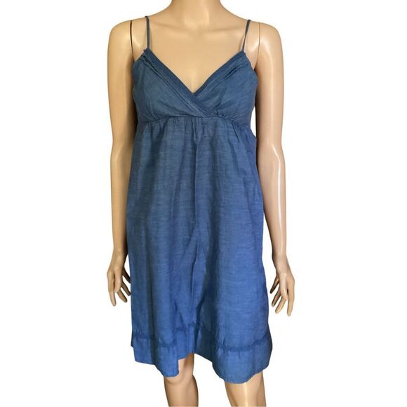 Vintage Dresses & Skirts - Vintage Chambray Summer Dress S